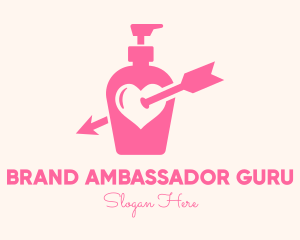 Pink Lovely Lotion logo design