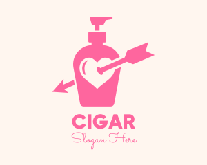 Pink Lovely Lotion logo design