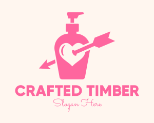 Pink Lovely Lotion logo design