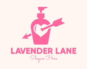 Pink Lovely Lotion logo design