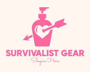 Pink Lovely Lotion logo design