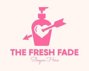 Pink Lovely Lotion logo design