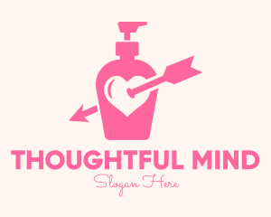 Pink Lovely Lotion logo design