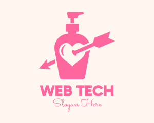 Pink Lovely Lotion logo design