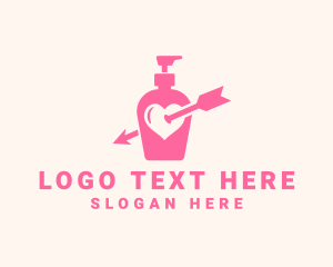 Pink Lovely Lotion logo design