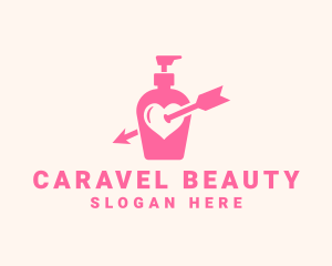 Pink Lovely Lotion logo design