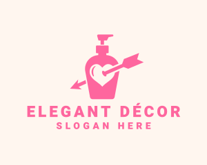 Pink Lovely Lotion logo design