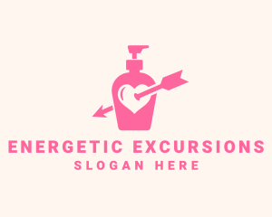 Pink Lovely Lotion logo design