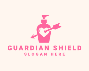 Pink Lovely Lotion logo design