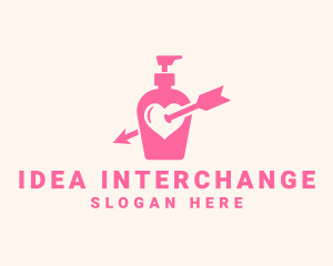 Pink Lovely Lotion logo design