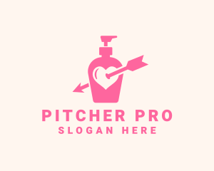 Pink Lovely Lotion logo design