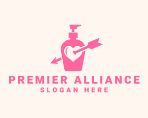 Pink Lovely Lotion logo design