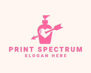 Pink Lovely Lotion logo design