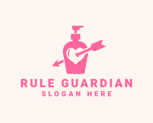 Pink Lovely Lotion logo design