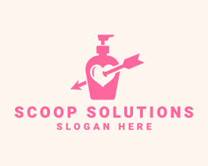 Pink Lovely Lotion logo design