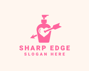 Pink Lovely Lotion logo design