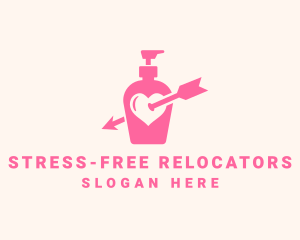 Pink Lovely Lotion logo design