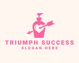 Pink Lovely Lotion logo design