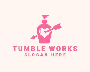 Pink Lovely Lotion logo design