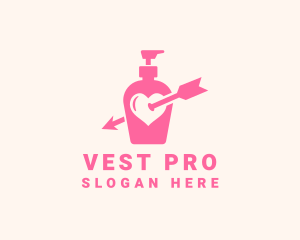 Pink Lovely Lotion logo design