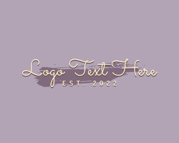 Cursive logo example 1