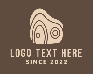 Shack - Wooden House Door logo design