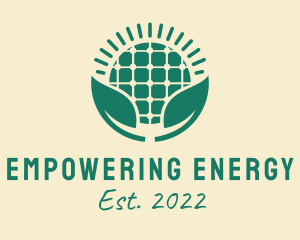 Solar Power Sustainability Energy  logo design