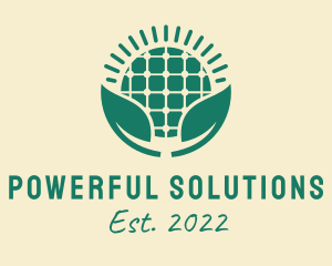 Solar Power Sustainability Energy  logo design