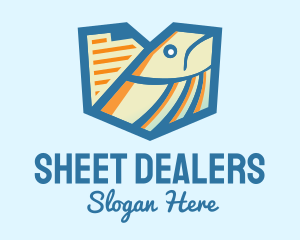 Geometric Fish Document logo