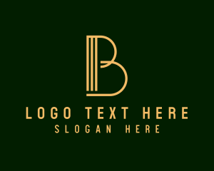 Luxury Boutique Event Letter B logo