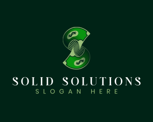 Dollar Money Letter S logo design