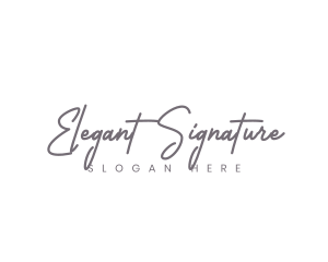 Generic Cursive Signature logo design