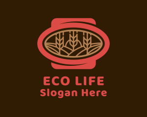 Organic Wheat Farm  logo design