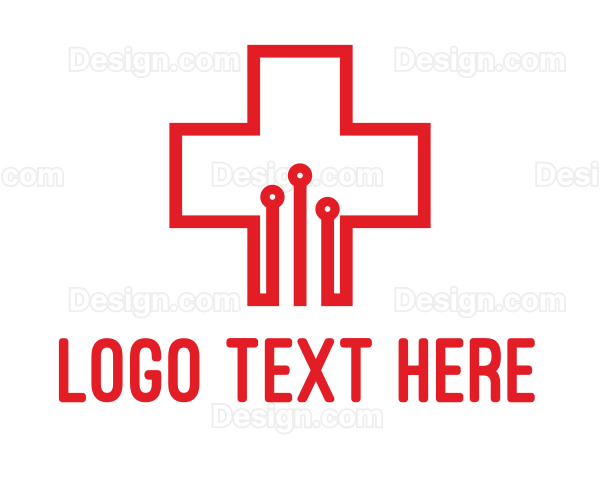 Medical Circuit Cross Logo