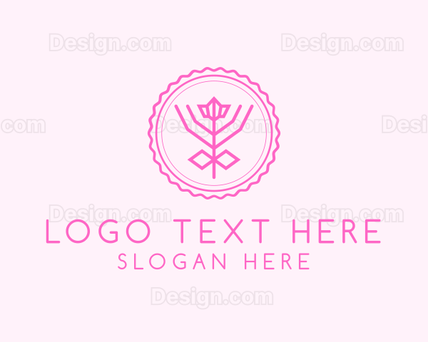 Flower Badge Wellness Logo