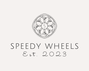 Cart Wheel Delivery logo design