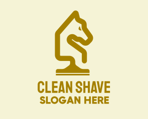 Gold Horse Cleaning Service  logo design