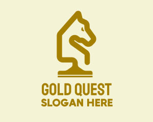 Gold Horse Cleaning Service  logo design