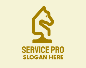 Gold Horse Cleaning Service  logo design