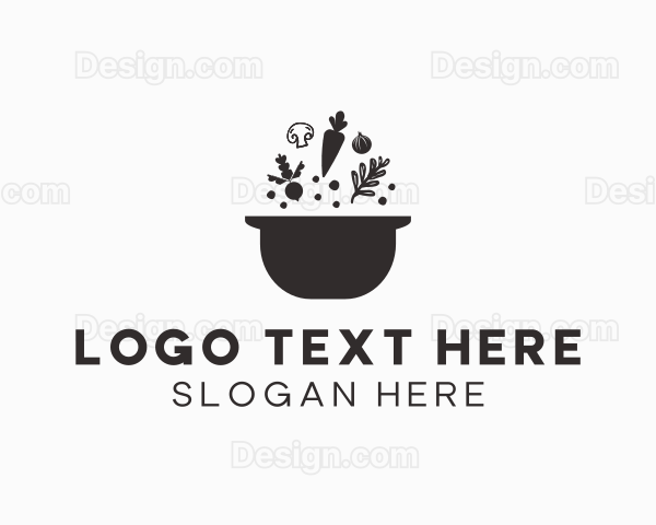 Vegetable Soup Pot Logo