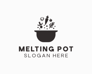 Vegetable Soup Pot logo design