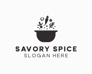 Vegetable Soup Pot logo design