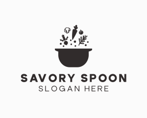 Vegetable Soup Pot logo design