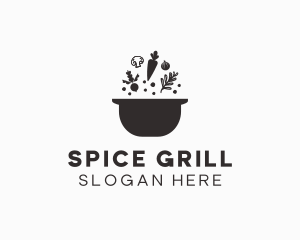 Vegetable Soup Pot logo design