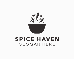 Vegetable Soup Pot logo design