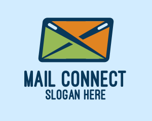 Needle Mail Envelope logo design