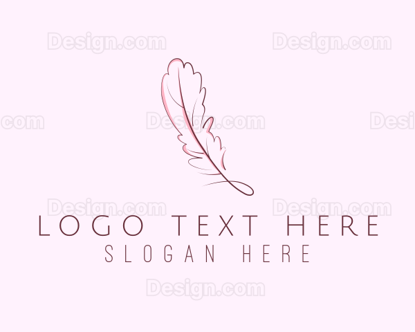 Feather Pen Writer Logo