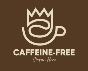 Brown Coffee Crown logo design