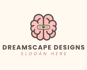 Brain Care Bandage logo design