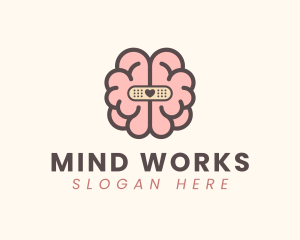 Brain Care Bandage logo design